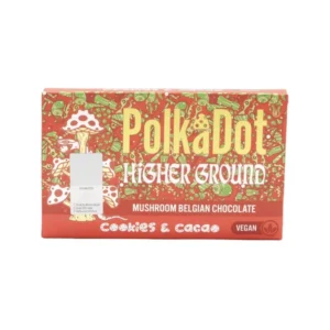 Polkadot Cookies and Cacao Dark Chocolate Bar