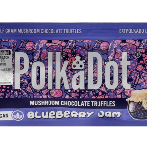 Blueberry Jam Polkadot Mushroom Chocolate Truffles