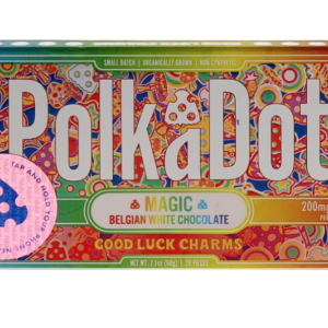 Good Luck Charms PolkaDot Magic Mushroom Belgian White Chocolate